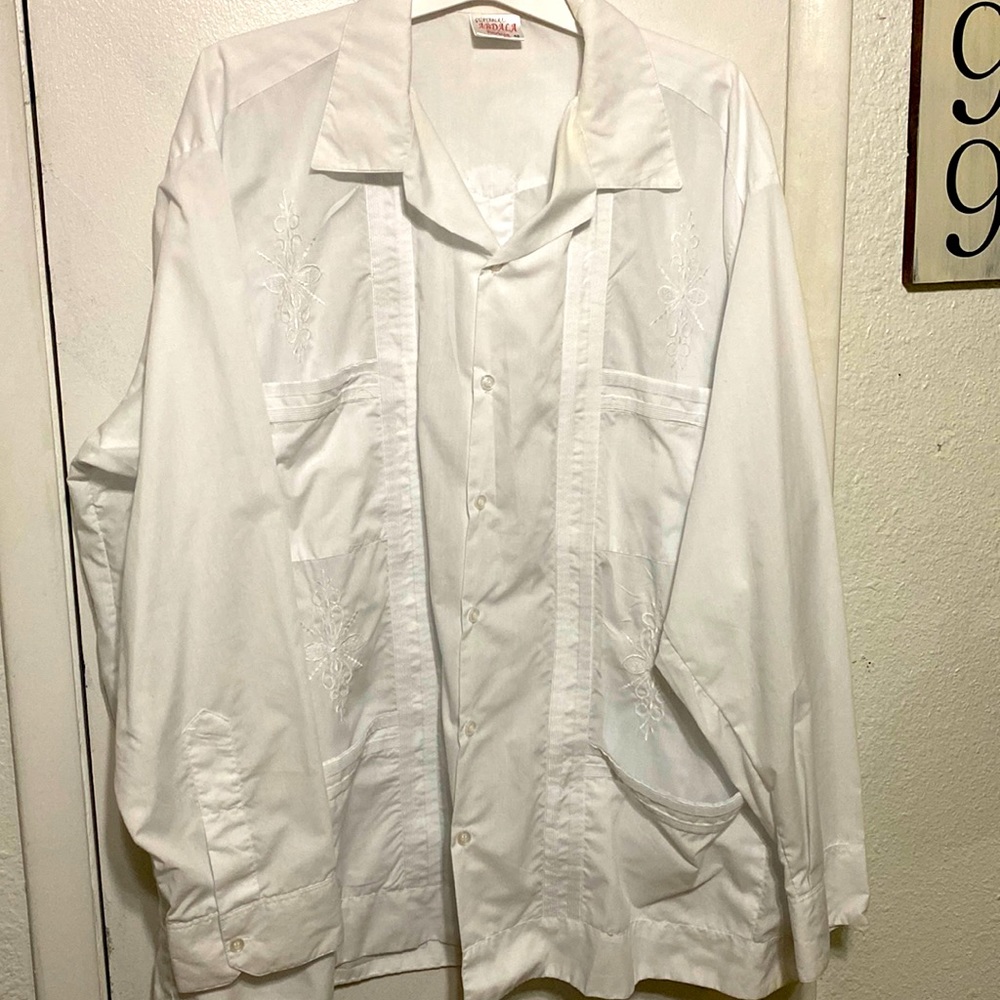 1980's Guayaberas Abdala Mens Guayabera Shirt